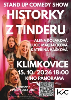 Stand-up comedy show - historky z tinderu