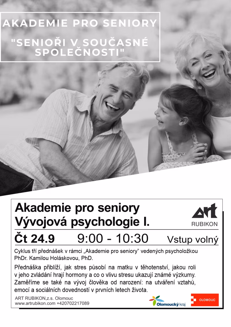 Akademie pro seniory – Vývojová psychologie I.