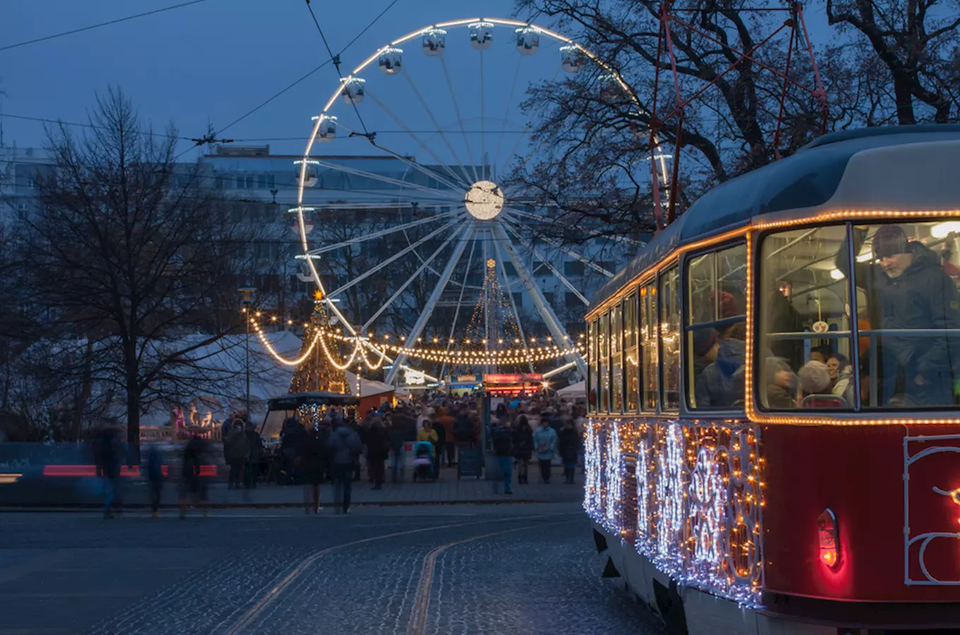 Vánoční šalina 2026 – Vánoční tramvaj Brno