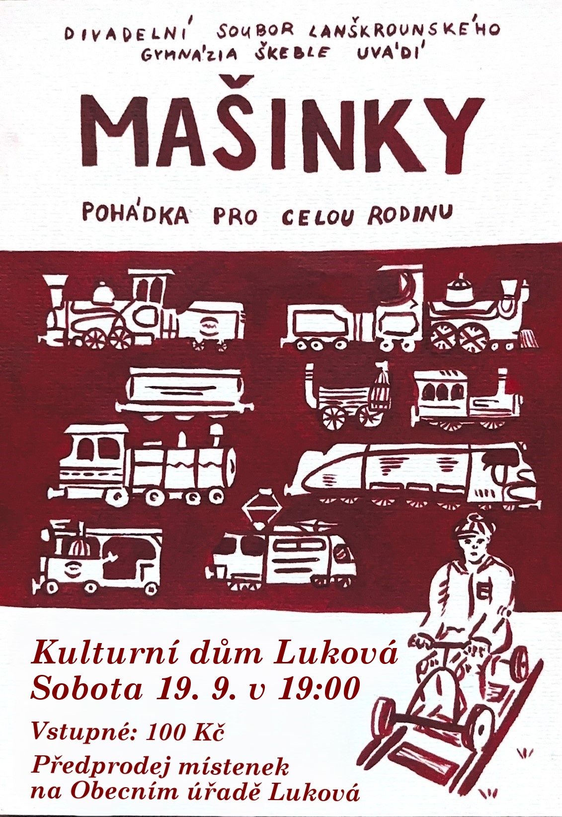 Mašinky – divadelní pohádka pro celou rodinu!