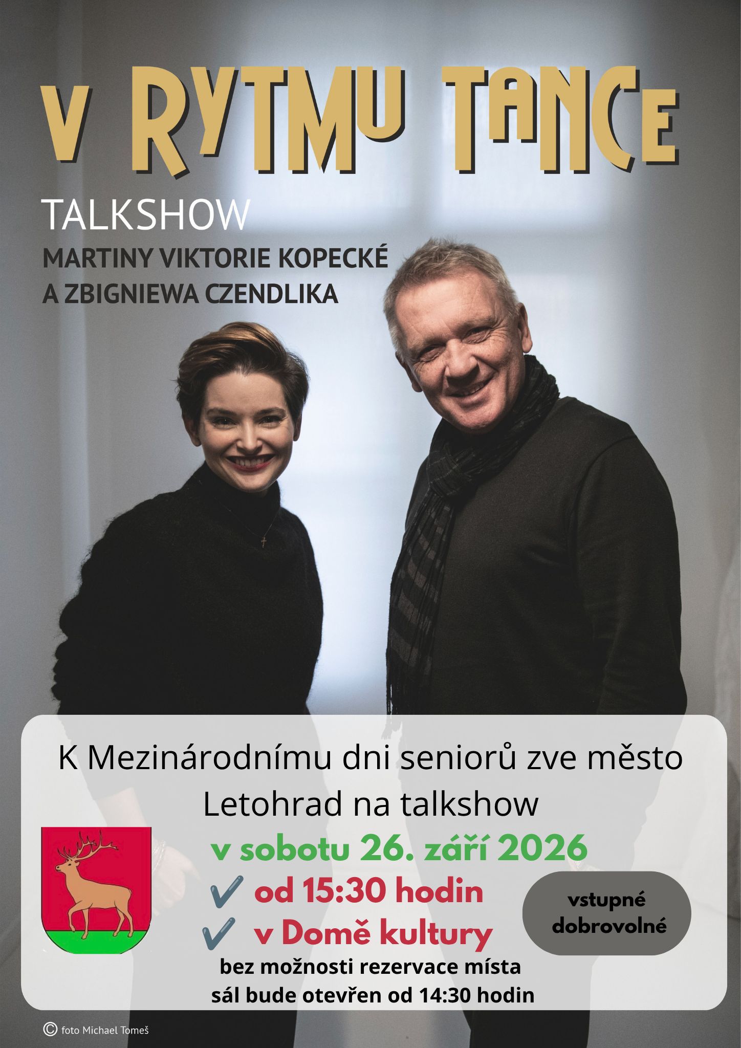 Den seniorů: Talk show Martiny Viktorie Voborníkové Kopecké a Zbigniewa Czendlika