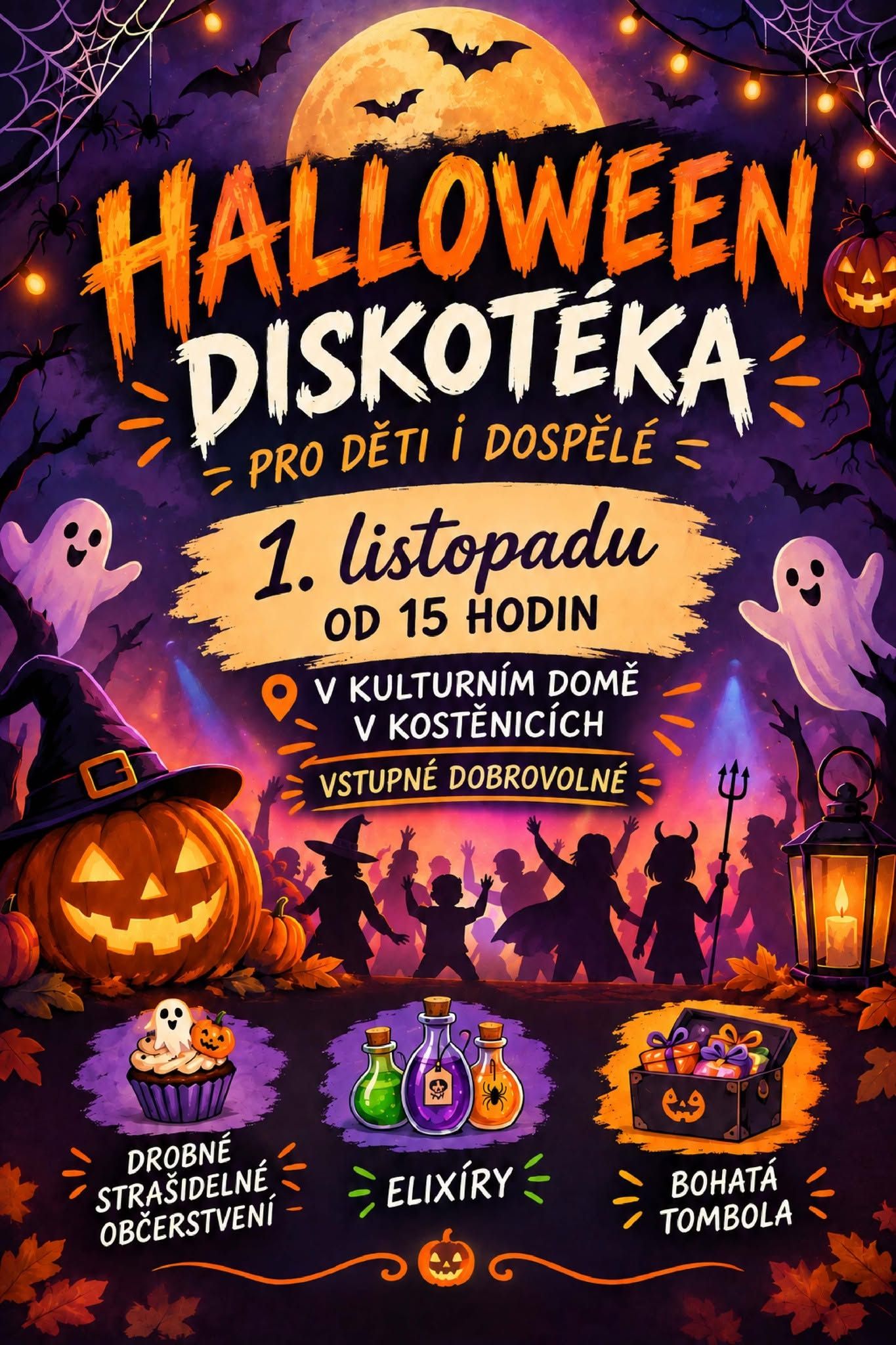 Halloween diskotéka pro děti i dospělé