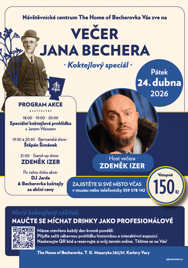 Večer Jana Bechera – koktejlový speciál