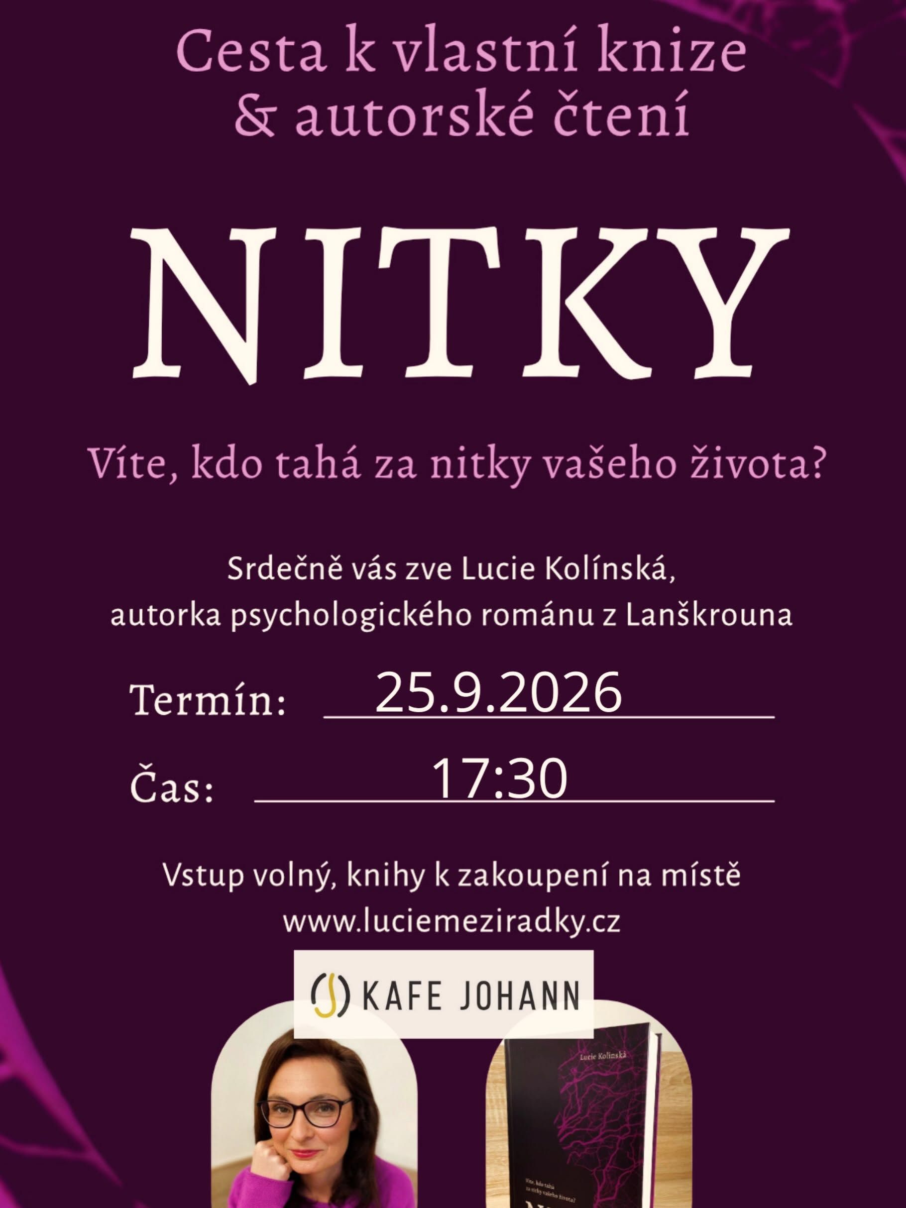 Autorské čtení Lucie Kolínské