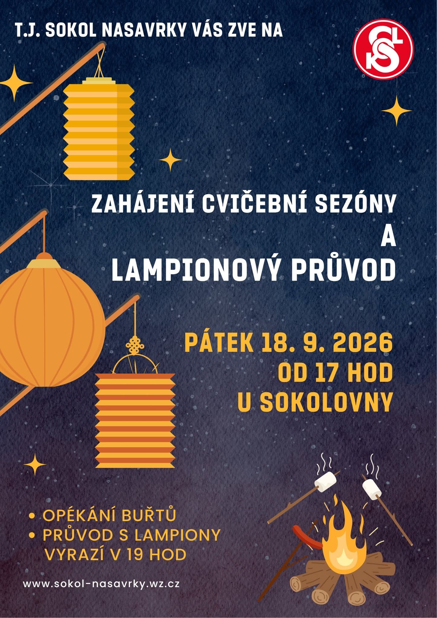 Zahájení cvičební sezony a lampionový průvod