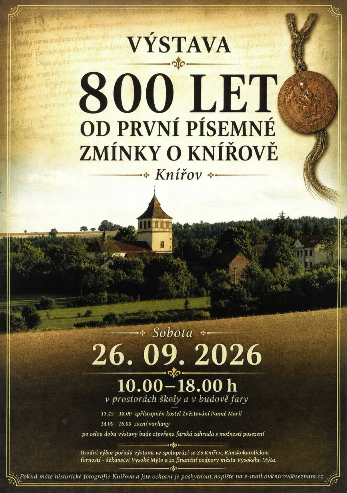 800 let od první písemné zmínky o Knířově
