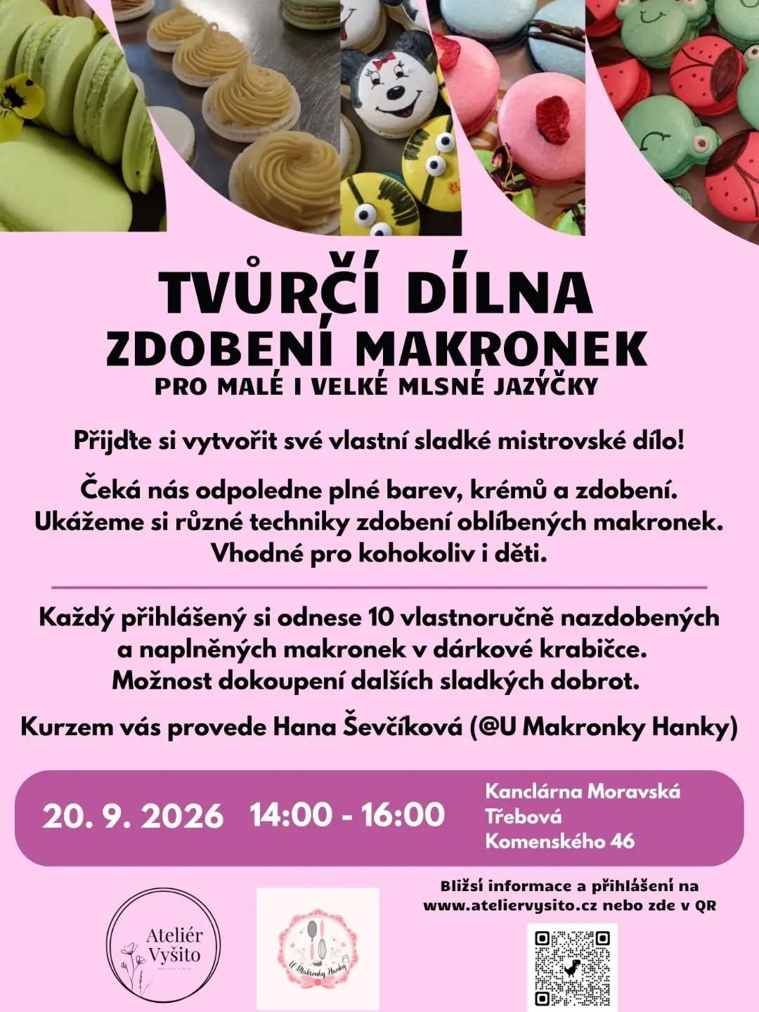 Tvůrčí dílna - Zdobení makronek