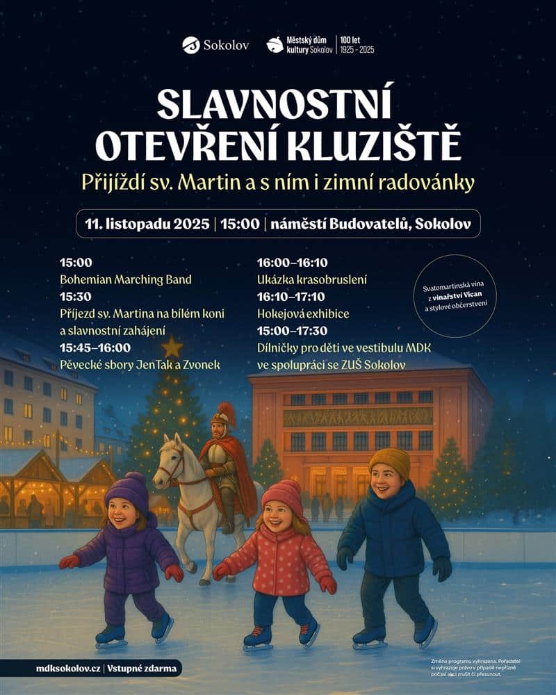 Slavnostní otevření kluziště