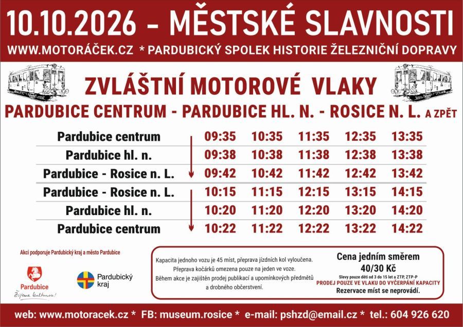 Zvláštní motorové vlaky - Podzimní městské slavnosti