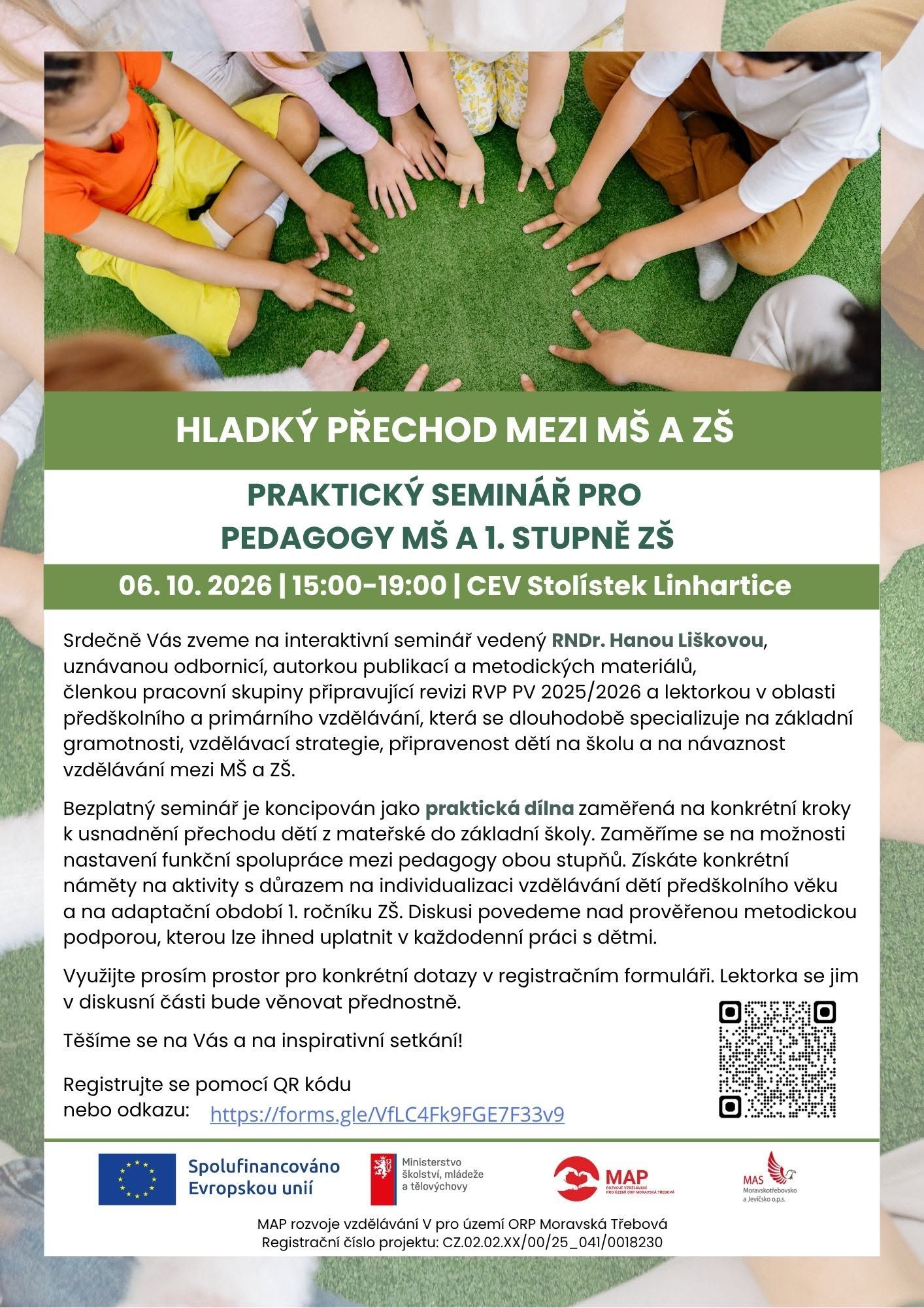 Hladký přechod mezi MŠ a ZŠ