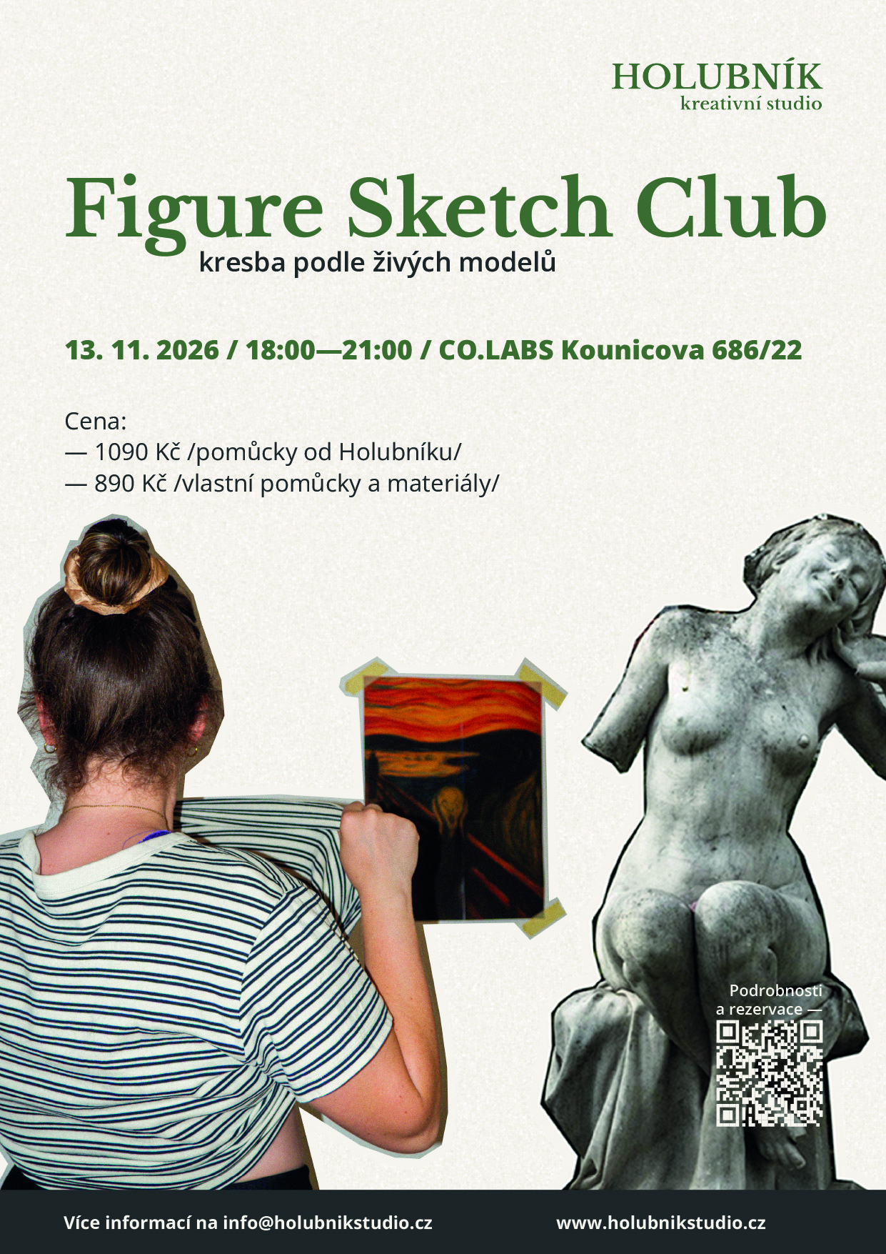 Figure Sketch Club — Holubník studio