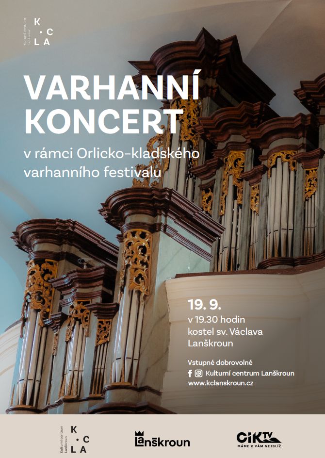 Varhanní koncert v rámci Orlicko-kladského festivalu