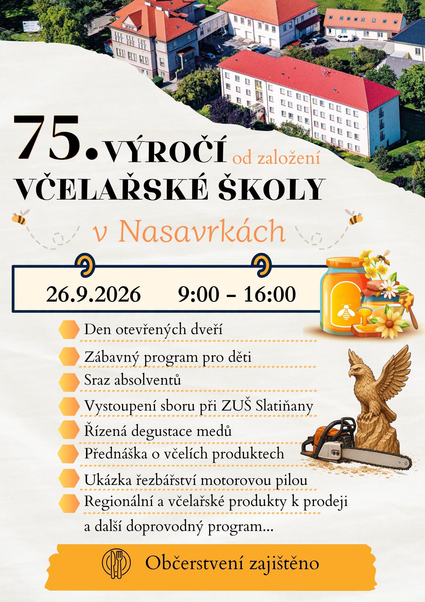 75. výročí založení včelařské školy v Nasavrkách