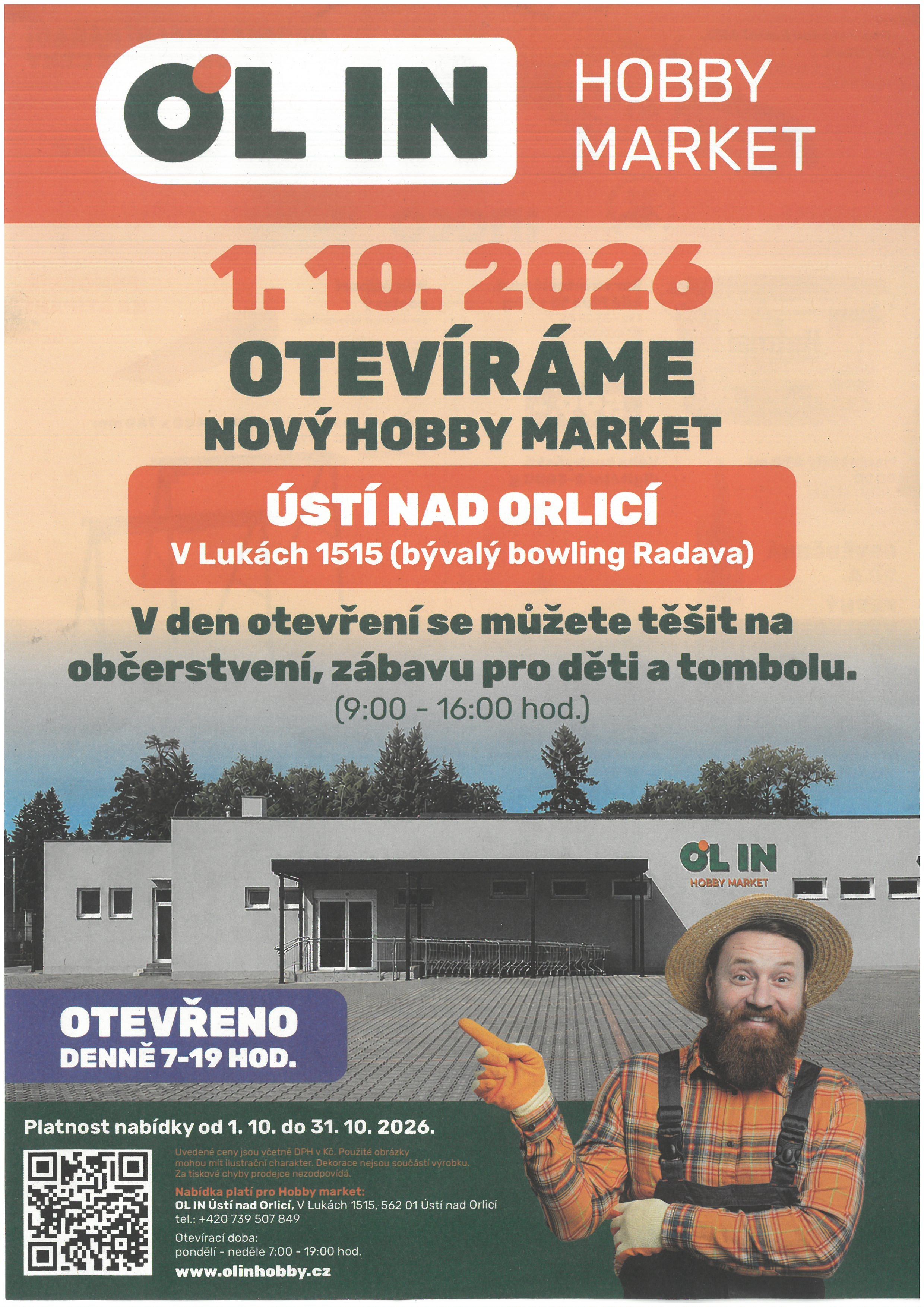 Otevření nového hobby marketu