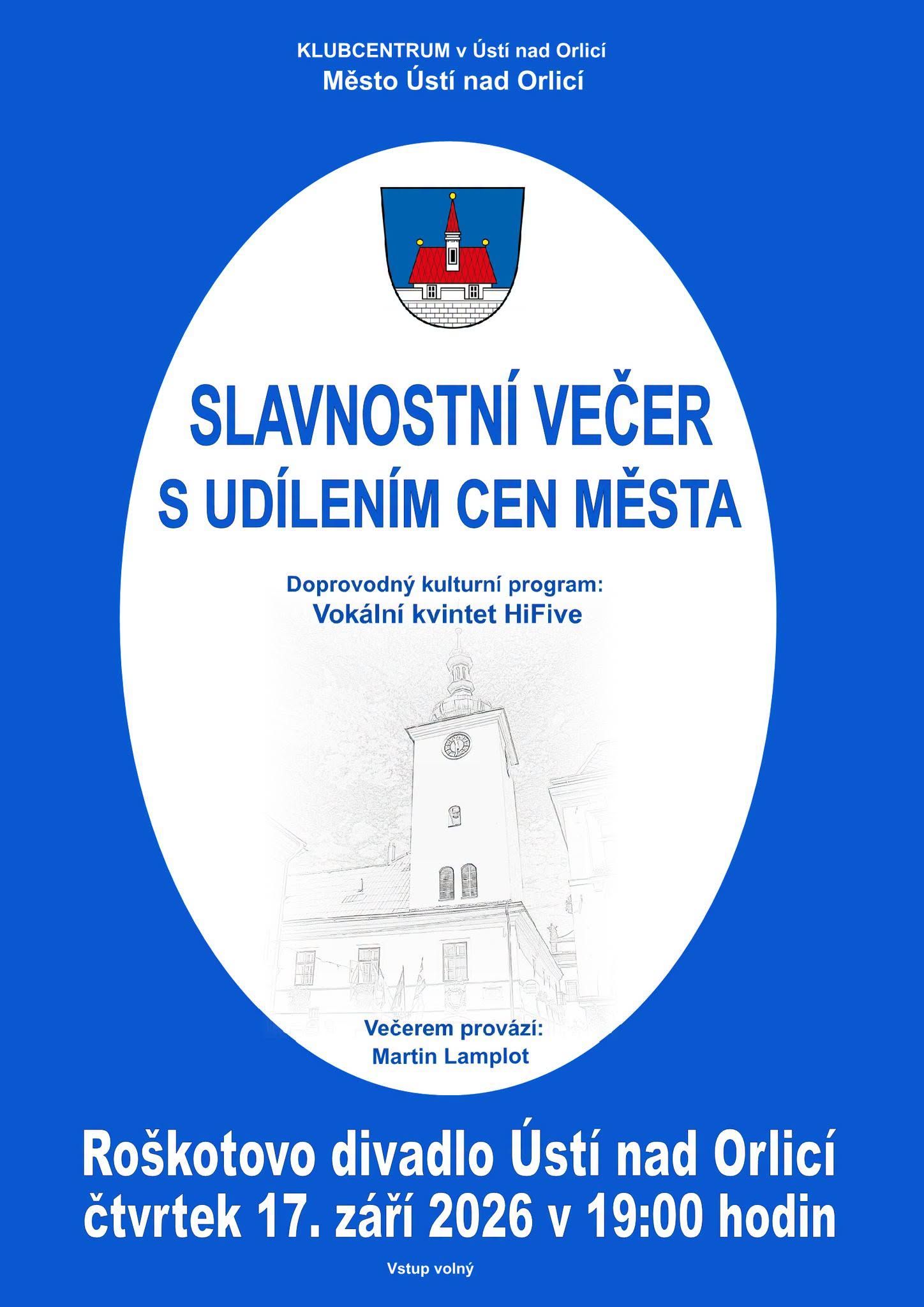 Slavnostní večer s udílením cen města