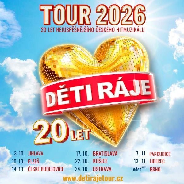 Děti ráje - halová tour 2026